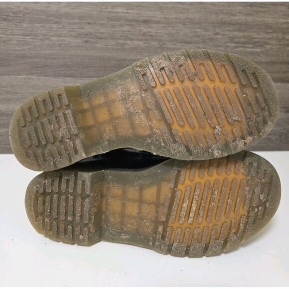 Dr. Martens 1460W Black Patent Leather Boots Women's Size 6 Lace Up - Picture 3 of 7